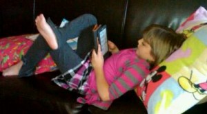 Reading a Kindle